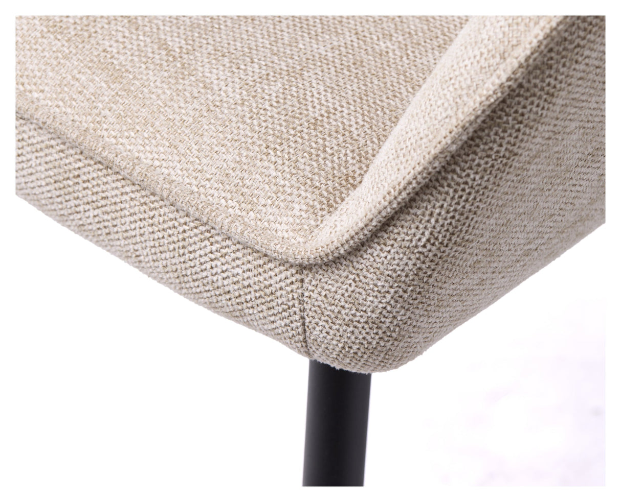 Nolan, dining chair w/armrests - sand stripes