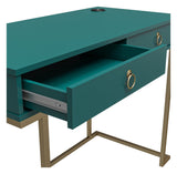 Camila Desk, Emerald green