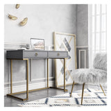 Camila Desk, Graphite Gray