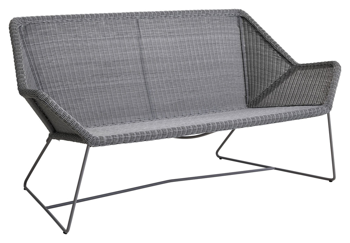 Cane-line Breeze 2-seater lounge sofa, Light gray