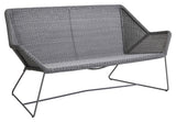 Cane-line Breeze 2-seater lounge sofa, Light gray