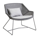 Cane-line Breeze Lounge Chair Cushion Set, Light Gray