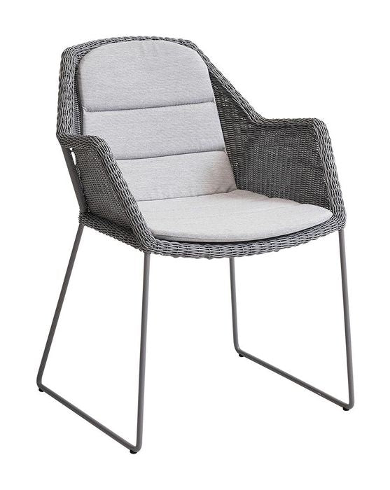 Cane-line Breeze chair seat/back cushion, Light gray