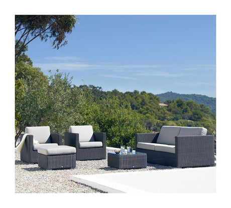 Cane-line Chester 3-pers. Lounge sofa, Graphite