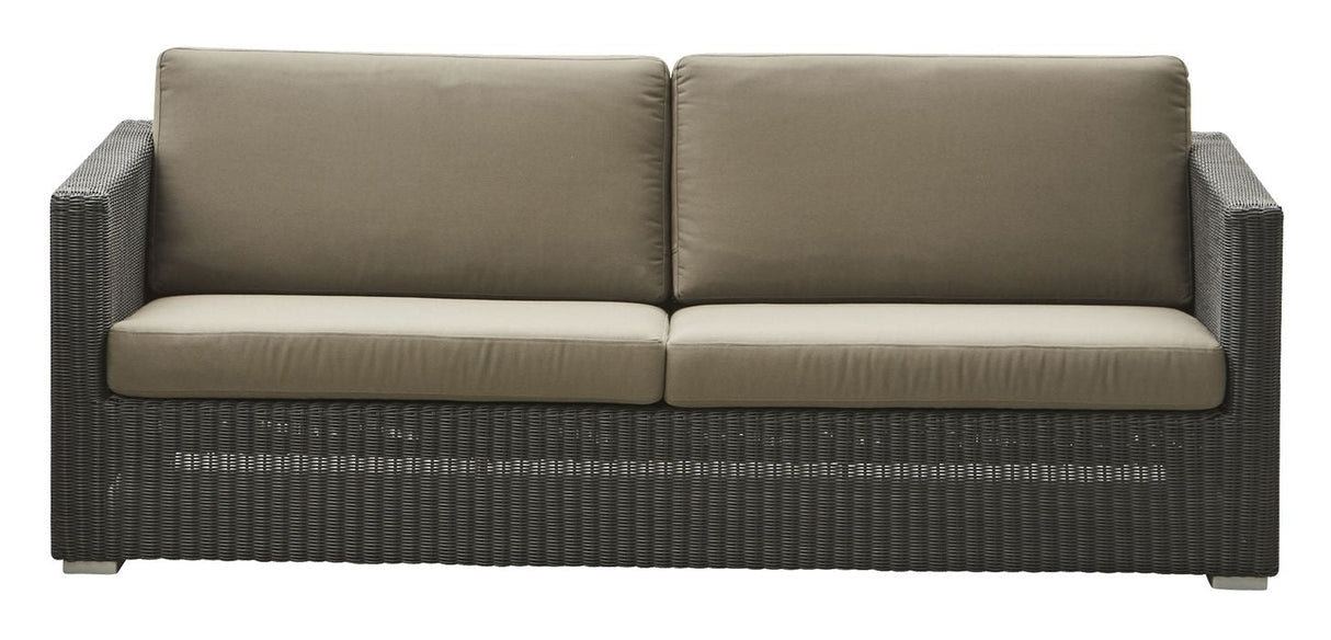 Cane-line Chester 3-pers. Lounge sofa, Graphite