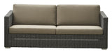 Cane-line Chester 3-pers. Lounge sofa, Graphite