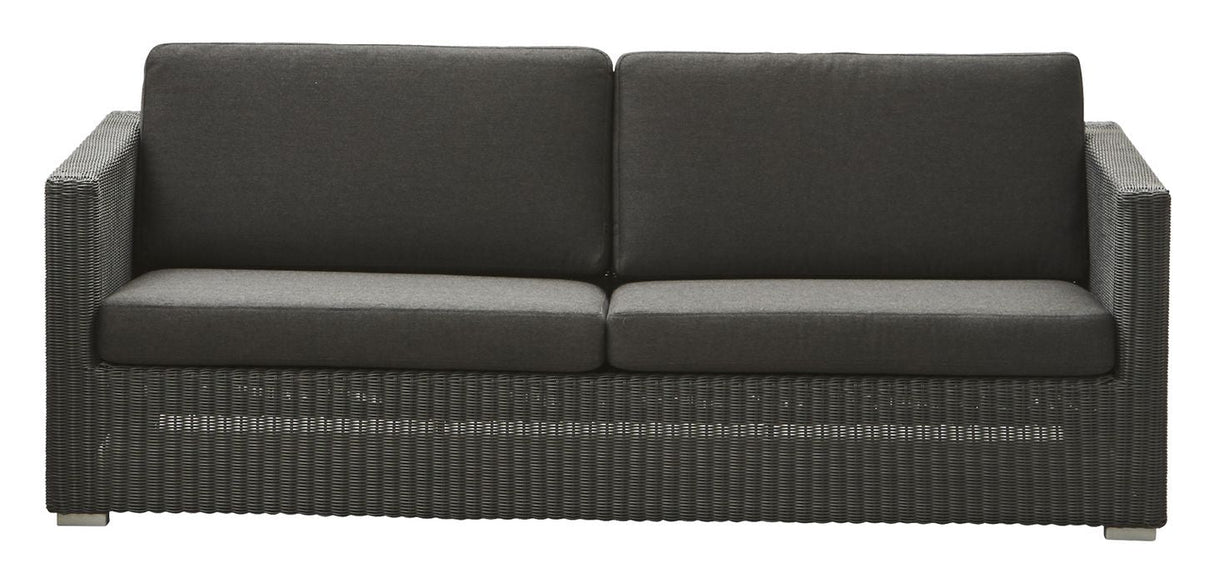 Cane-line Chester 3-pers. Lounge sofa, Graphite