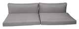 Cane-line Chester 3-pers. Lounge sofa cushion set, Taupe, Cane-line Natté