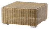 Cane-line Chester footstool/Lounge coffee table, Natural