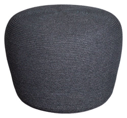 Cane-line Circle Pouf Dark Gray, Cane-line Soft Rope, Ø52