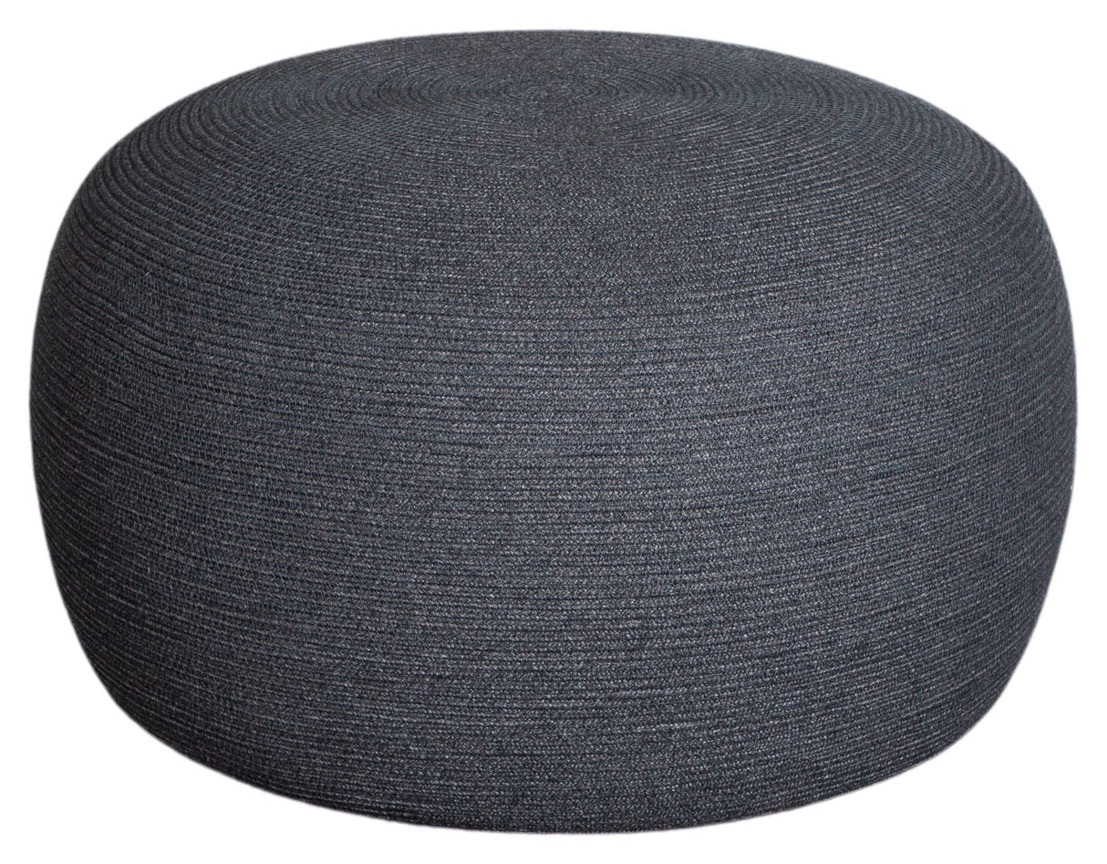 Cane-line Circle Pouf Dark Gray, Cane-line Soft Rope, Ø75