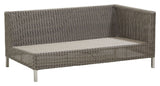 Cane-line Connect 2-seater sofa left module, Taupe