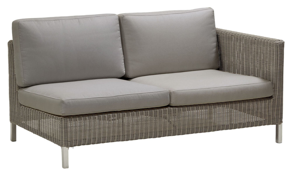 Cane-line Connect 2-seater sofa left module, Taupe