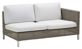 Cane-line Connect 2-seater sofa left module, Taupe