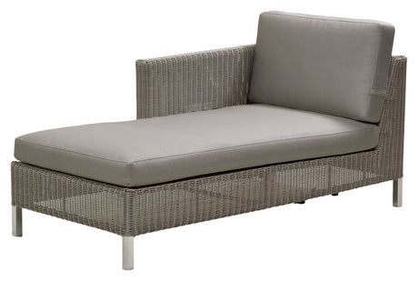 Cane-line Connect Chaise Lounge Module Cushion Set, Taupe