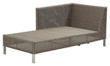 Cane-line Connect Chaise Lounge Module Left, Taupe