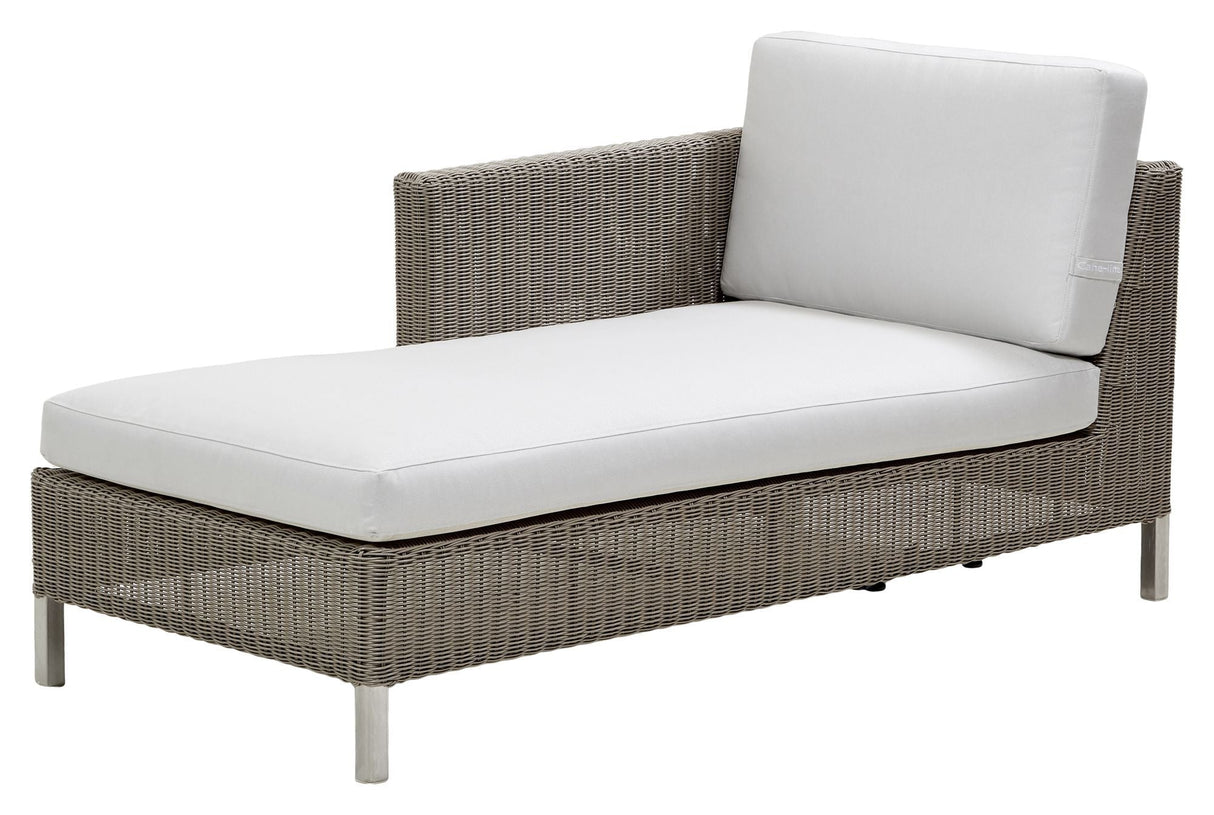 Cane-line Connect Chaise Lounge Module Left, Taupe