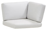 Cane-line Connect sofa corner module cushion set, White