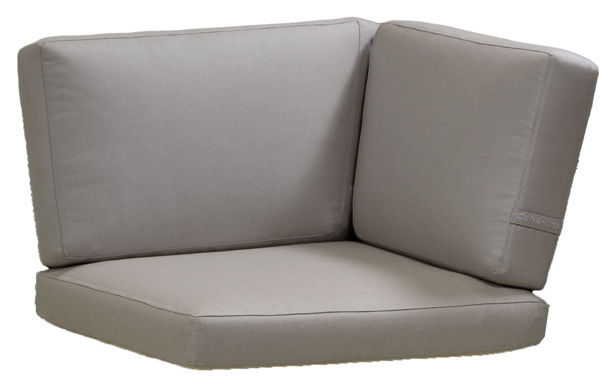 Cane-line Connect sofa corner module cushion set, Taupe