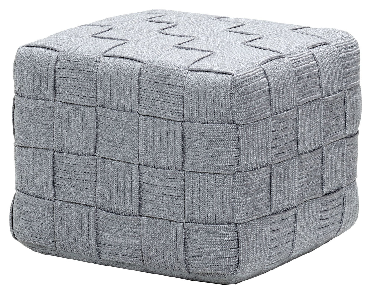 Cane-line Cube footstool, Light gray