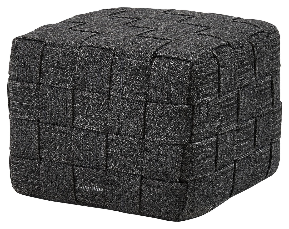 Cane-line Cube footstool, Dark Gray