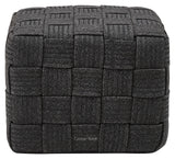 Cane-line Cube footstool, Dark Gray