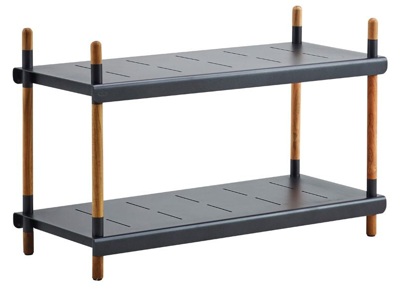 Cane-line Frame Shelving System, Gray