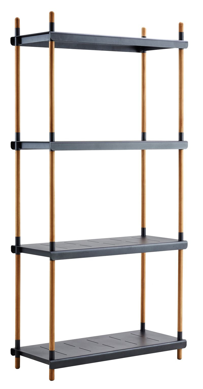 Cane-line Frame Shelving system w/4 shelves, Gray