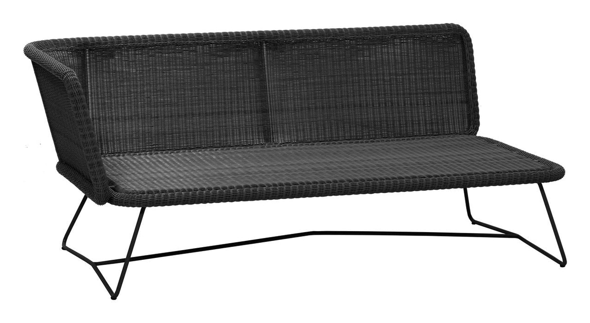 Cane-line Horizon 2-pers. Lounge sofa right module, Black, Cane-line Weave