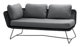 Cane-line Horizon 2-pers. Lounge sofa right module, Black, Cane-line Weave