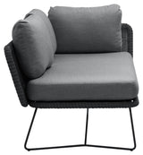 Cane-line Horizon 2-pers. Lounge sofa left module, Black, Cane-line Weave