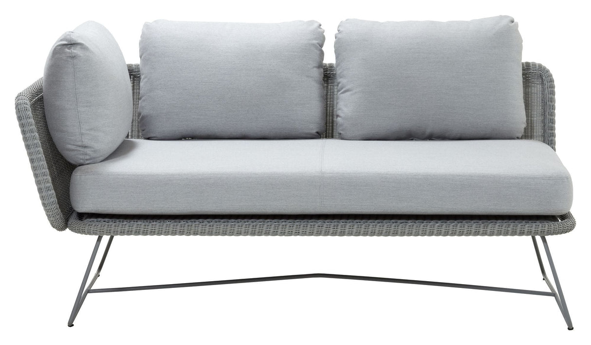 Cane-line Horizon 2-seater sofa right module, Light gray