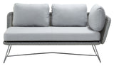 Cane-line Horizon 2-seater sofa left module, Light gray