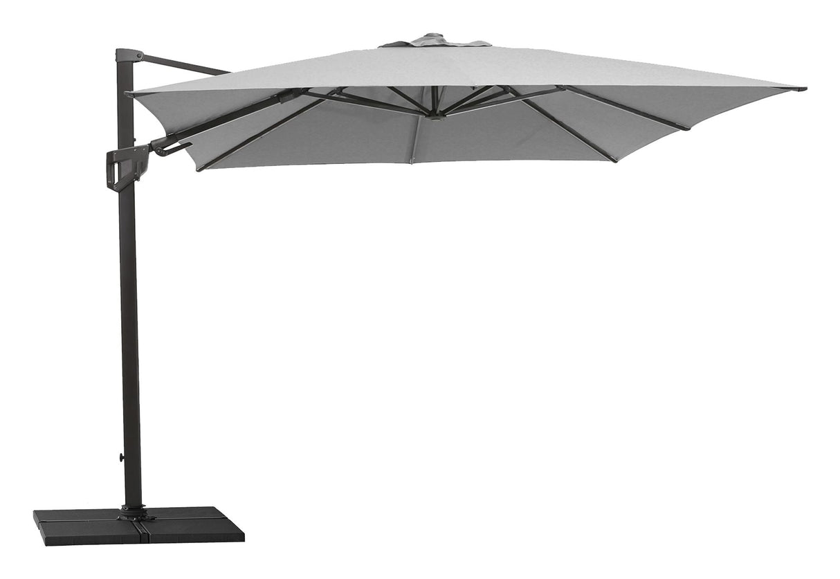 Cane-line Hyde luxe tilt Parasol 3x3 m, Light gray