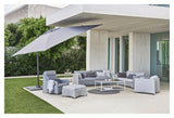 Cane-line Hyde luxe tilt Parasol 3x3 m, Light gray