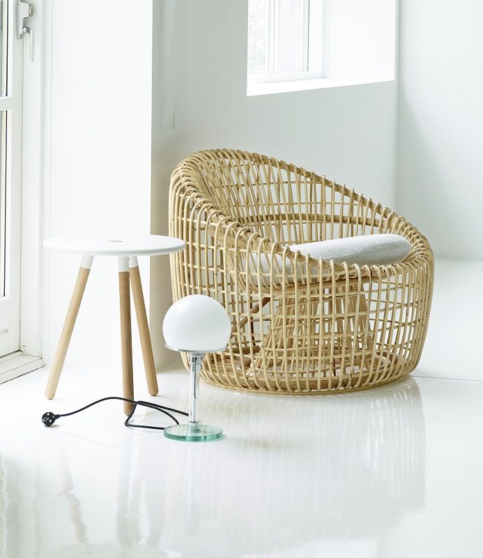 Cane-line INDOOR Nest Lounge Chair, Nature