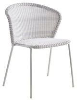 Cane-line Lean chair stackable, Gray-white