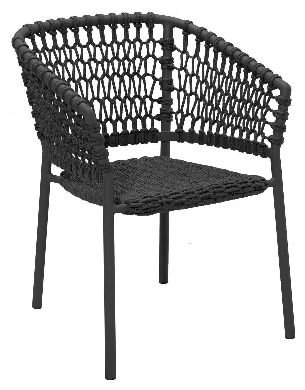 Cane-line Ocean Garden Chair, Dark Gray Cane-line Soft Rope