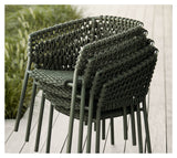 Cane-line Ocean Garden Chair, Dark Green Cane-line Soft Rope