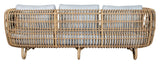 Cane-line OUTDOOR Nest 3-pers. Lounge bed, Natural