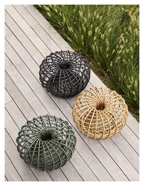 Cane-line OUTDOOR Nest footstool small, Lava gray