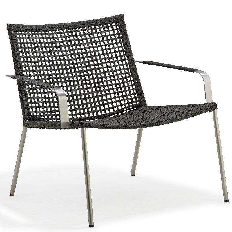 Cane-line Straw Lounge Chair, Gray