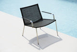 Cane-line Straw Lounge Chair, Gray