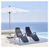 Cane-line Sunrise sun lounger, stackable, Gray