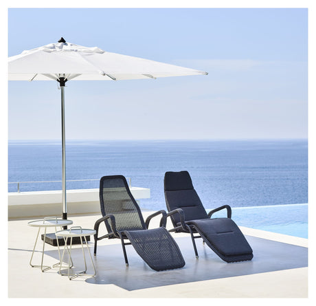 Cane-line Sunrise sun lounger, stackable, Gray