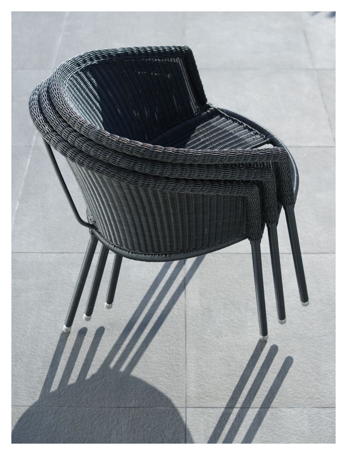 Cane-line Trinity Garden Chair, Graphite, Cane-line Weave