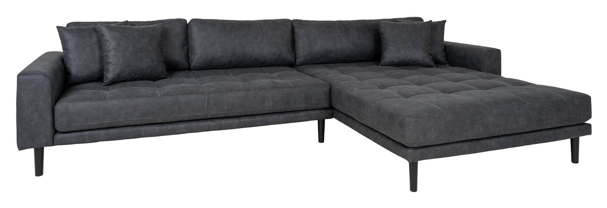 Lido, Lounge Sofa right-facing, dark gray