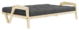 Grab Sofa Bed, Pine/Dark Gray Velvet