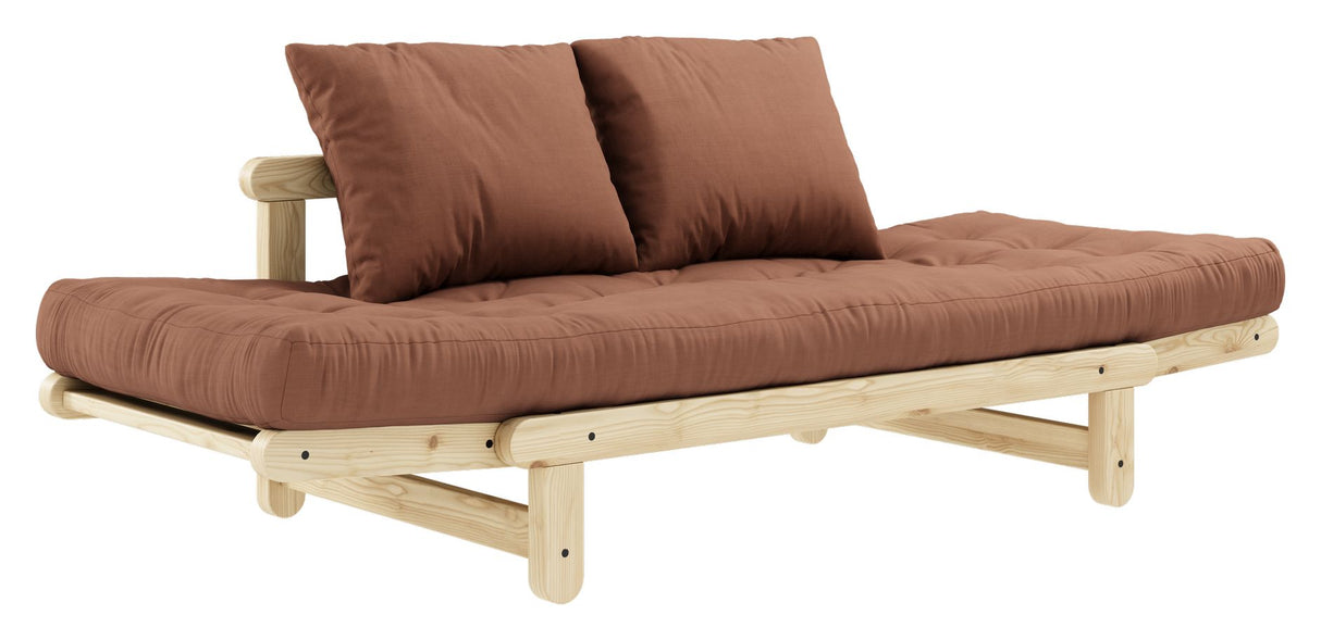 Beat Sofa Bed, Pine/Brown