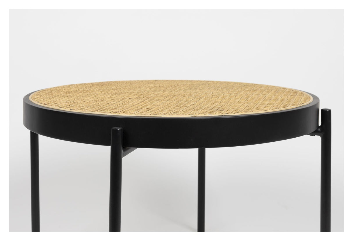 Spike Coffee table, Ø60, Rattan/Beech